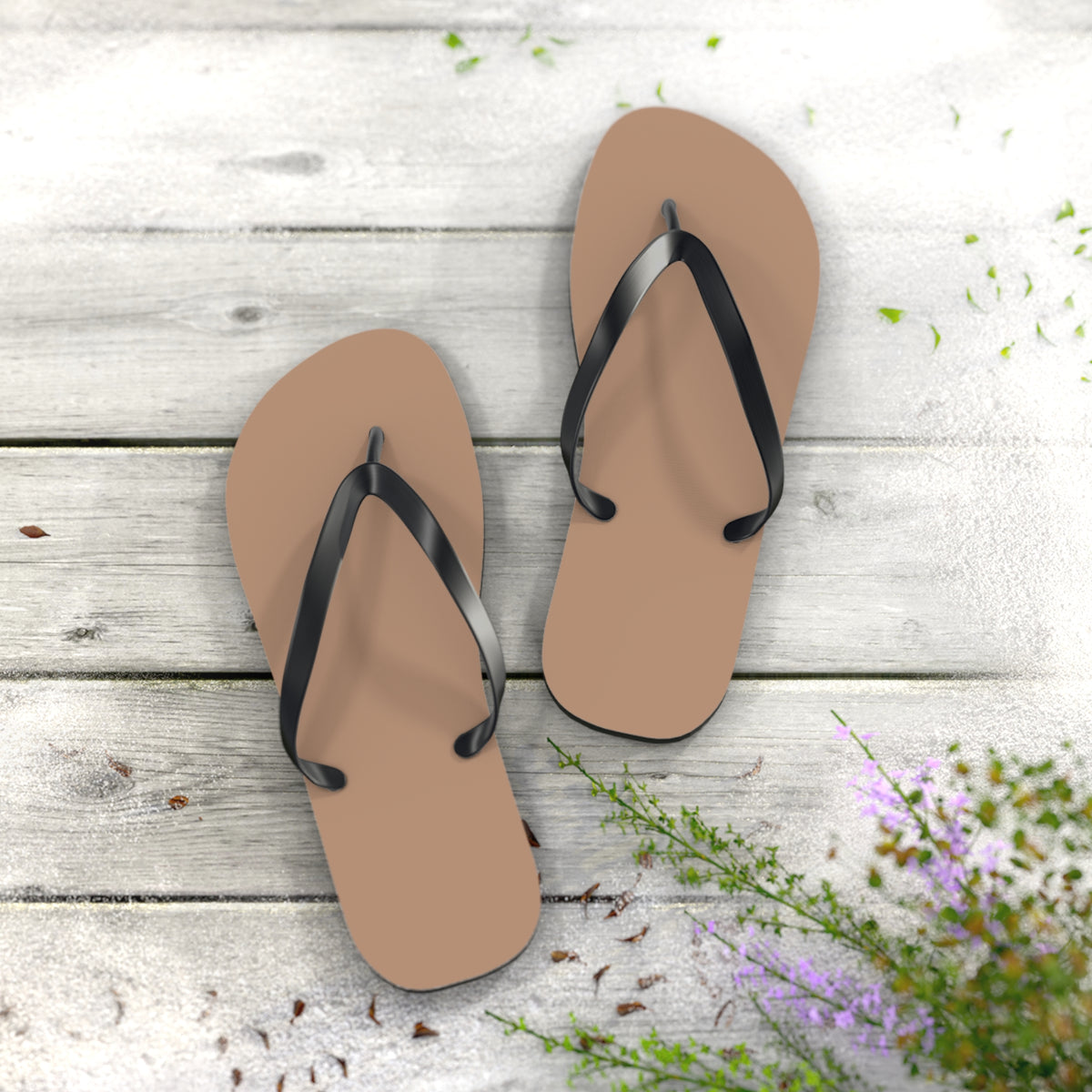 Sandy Brown Flip Flops, Sandals Slides, Summer Footwear, Brand New