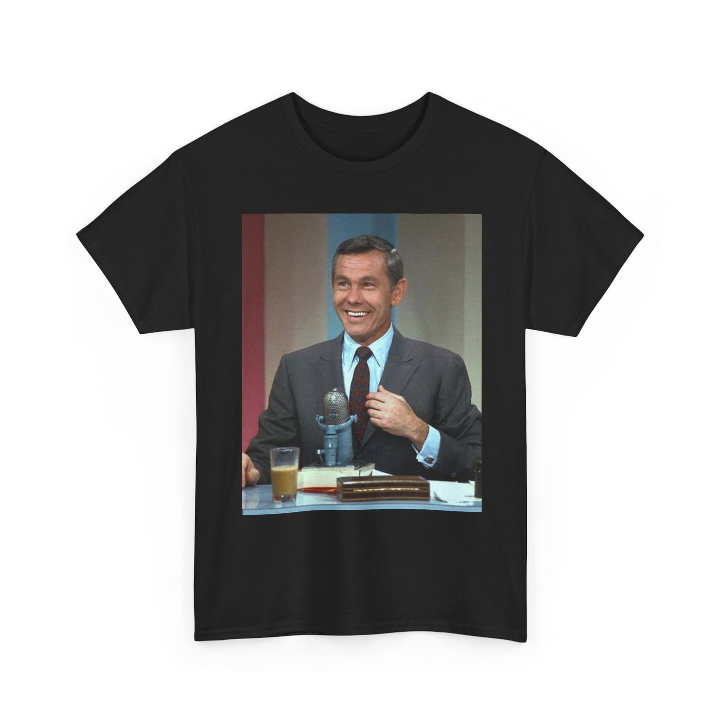 Johnny Carson T Shirt Vintage Late Night Graphic Retro Unisex Heavy Cotton Tee 2