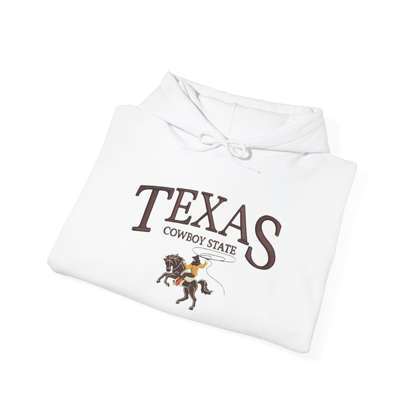 Texas Cowboy State Graphic Hoodie NEW Heavy Blend™ Hooded Sweatshirt
