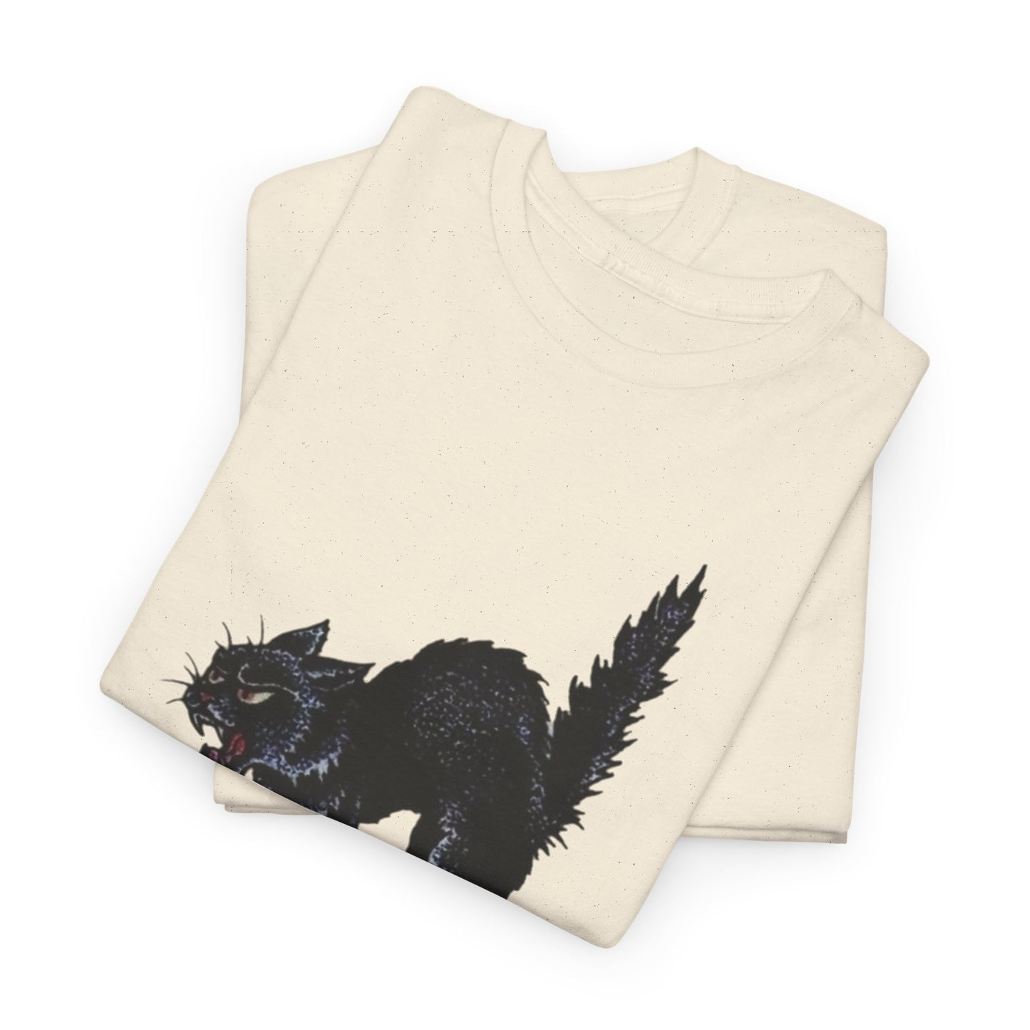 Lucky 13 Cat Vintage Tattoo Graphic T Shirt Unisex Heavy Cotton Tee