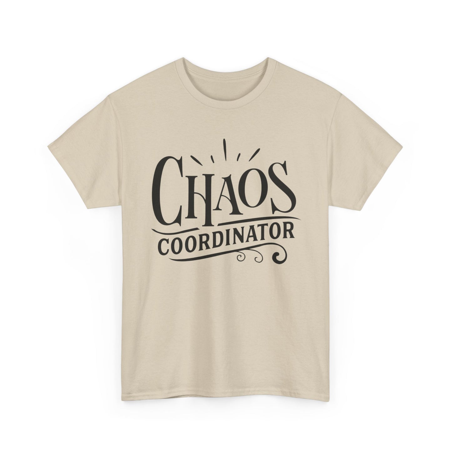 Chaos Coordinator Funny Graphic T Shirt Unisex Heavy Cotton Tee