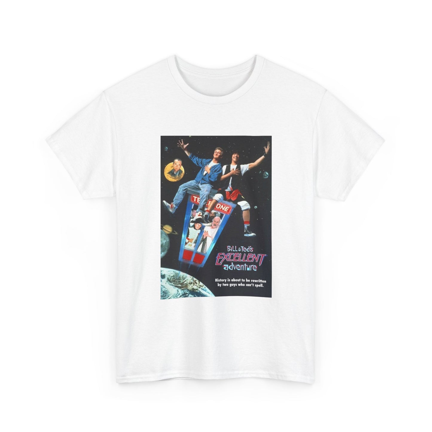 Bill And Teds Excellent Adventure Tshirt Vintage 80s Graphic Unisex Heavy Cotton
