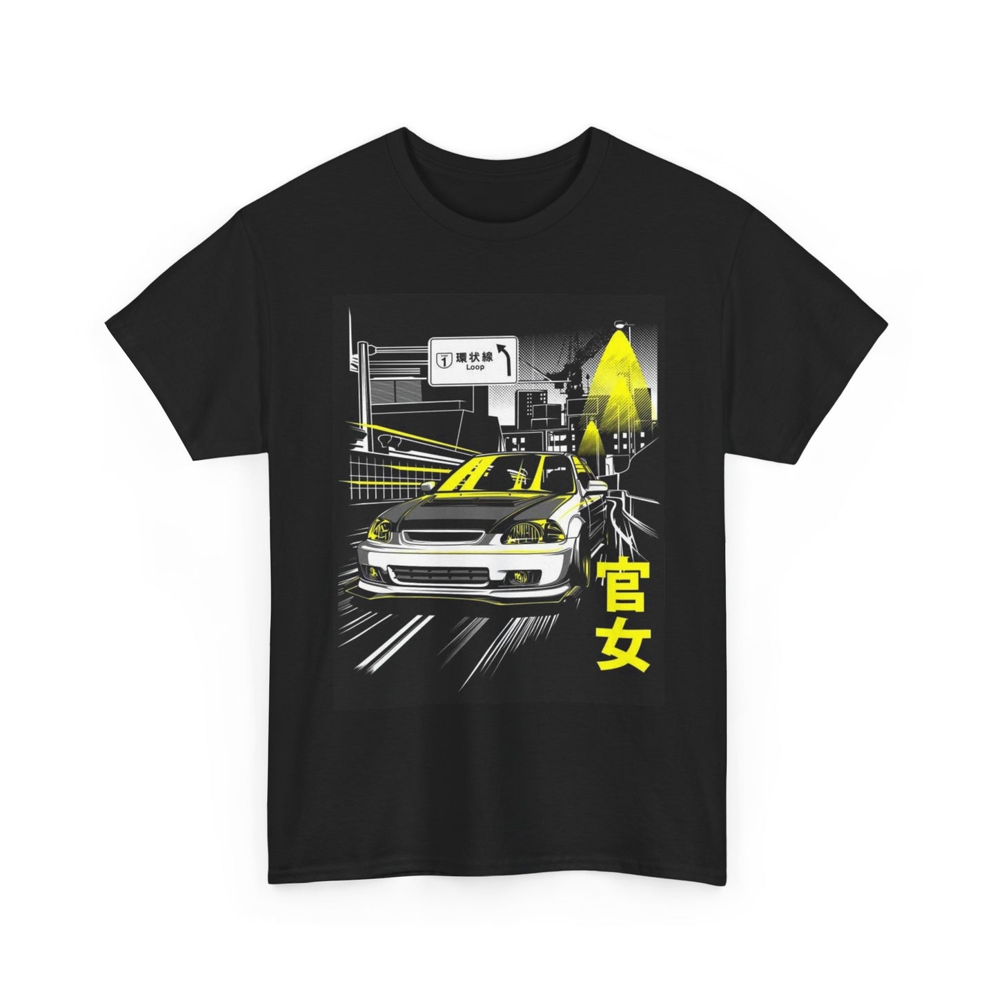 Civic JDM Tuner Graphic T Shirt Unisex Heavy Cotton Tee Gift Vintage