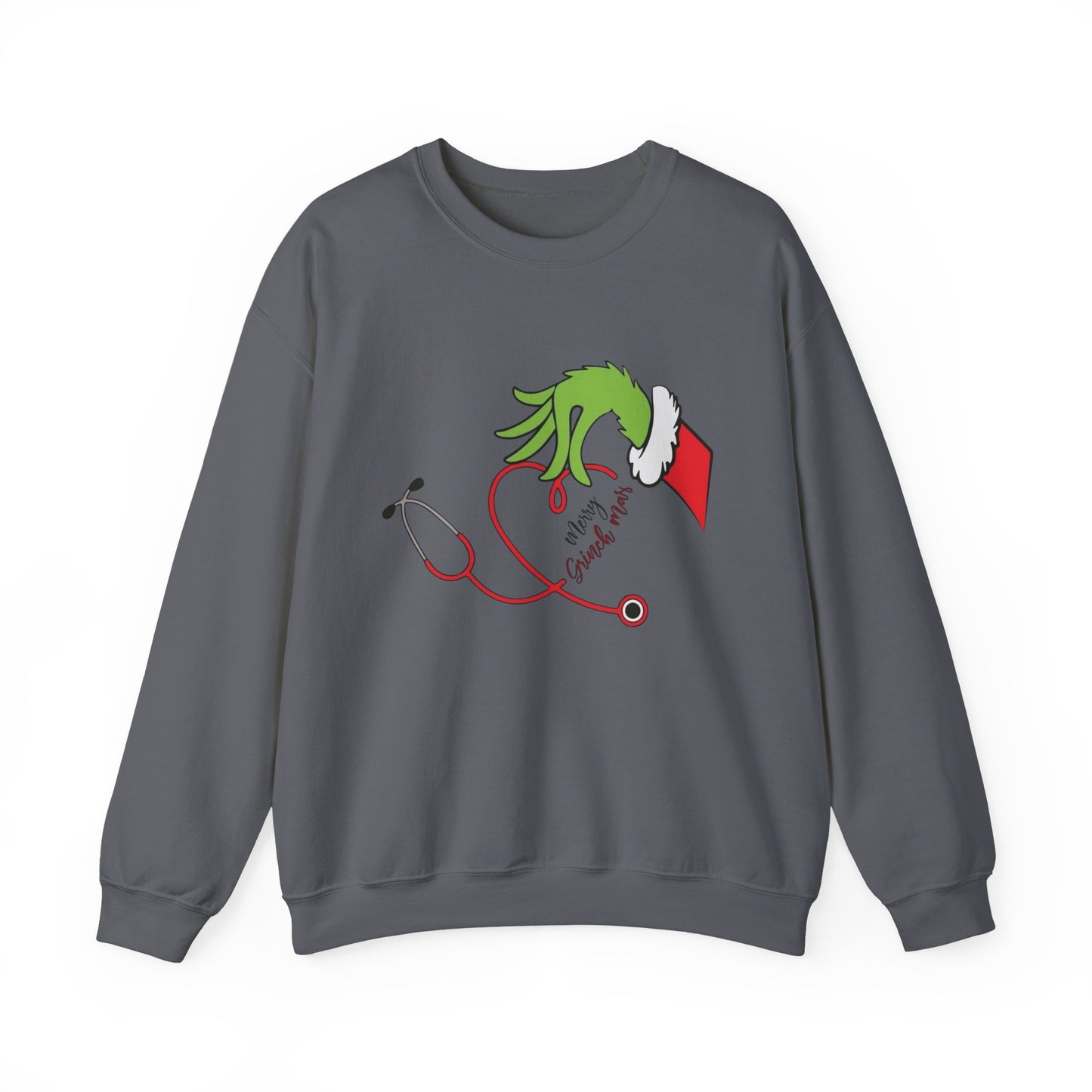 The Grinch Graphic Nurse Doctor Sweater NEW Heavy Blend™ Crewneck Sweatshirt