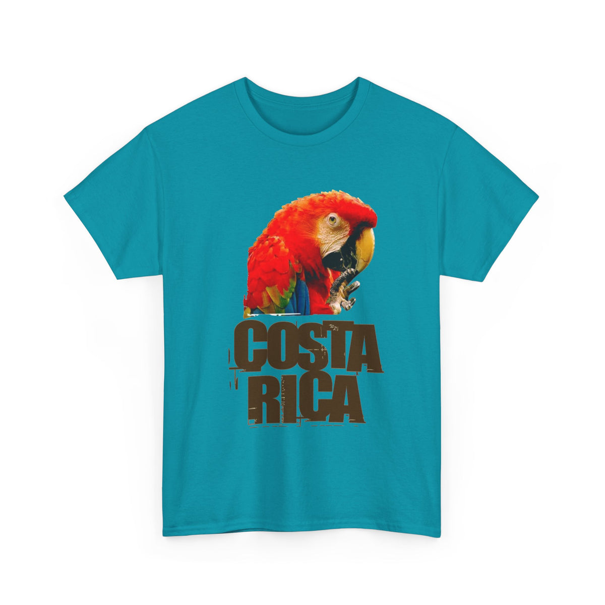 Costa Rica Birds Graphic T Shirt Men's Retro  Heavy Cotton Tee