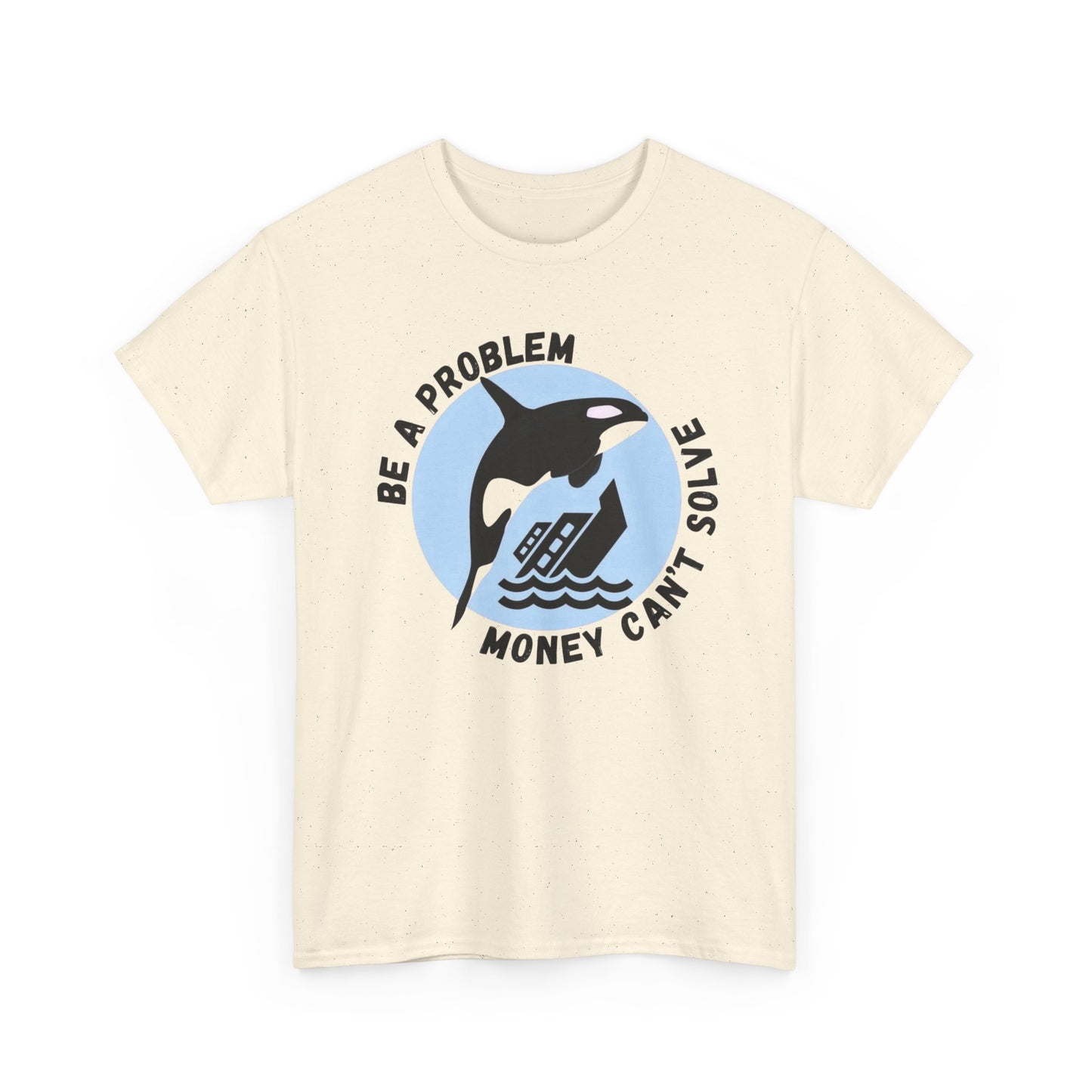 Killer Whale Funny Graphic T-Shirt Unisex Heavy Cotton Tee Gift