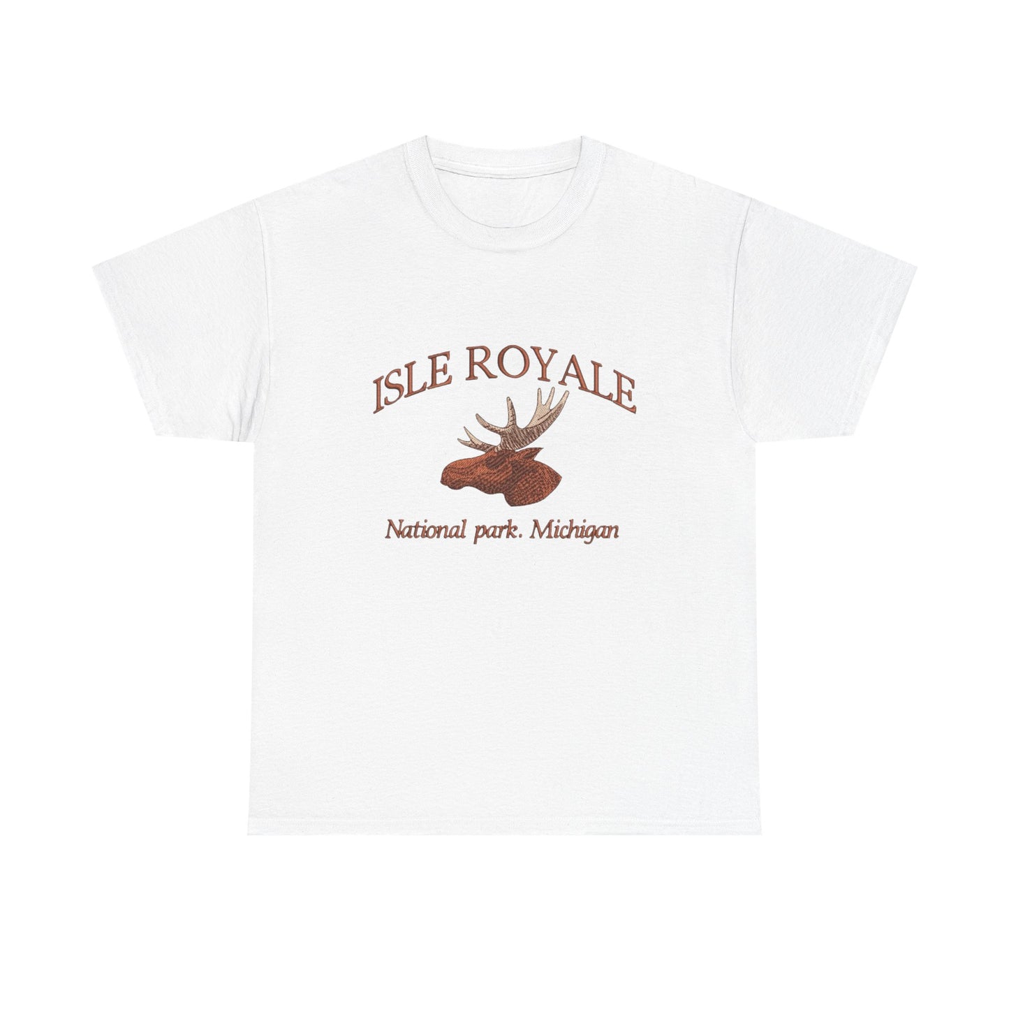 Isle Royale Michigan Graphic T Shirt NEW Unisex Heavy Cotton Tee