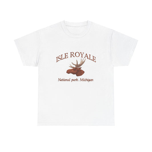 Isle Royale Michigan Graphic T Shirt NEW Unisex Heavy Cotton Tee