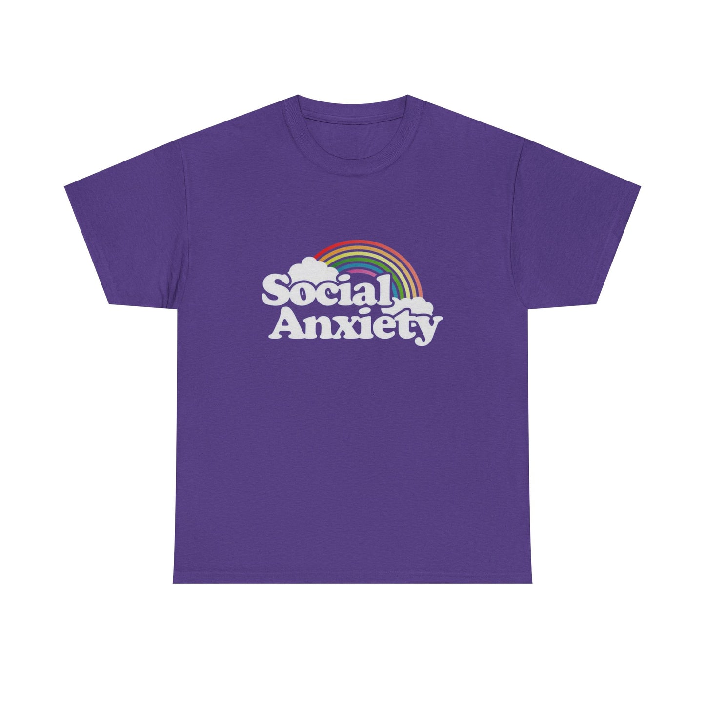 Social Anxiety MULTIPLE COLORS Graphic T Shirt NEW Adult Tee