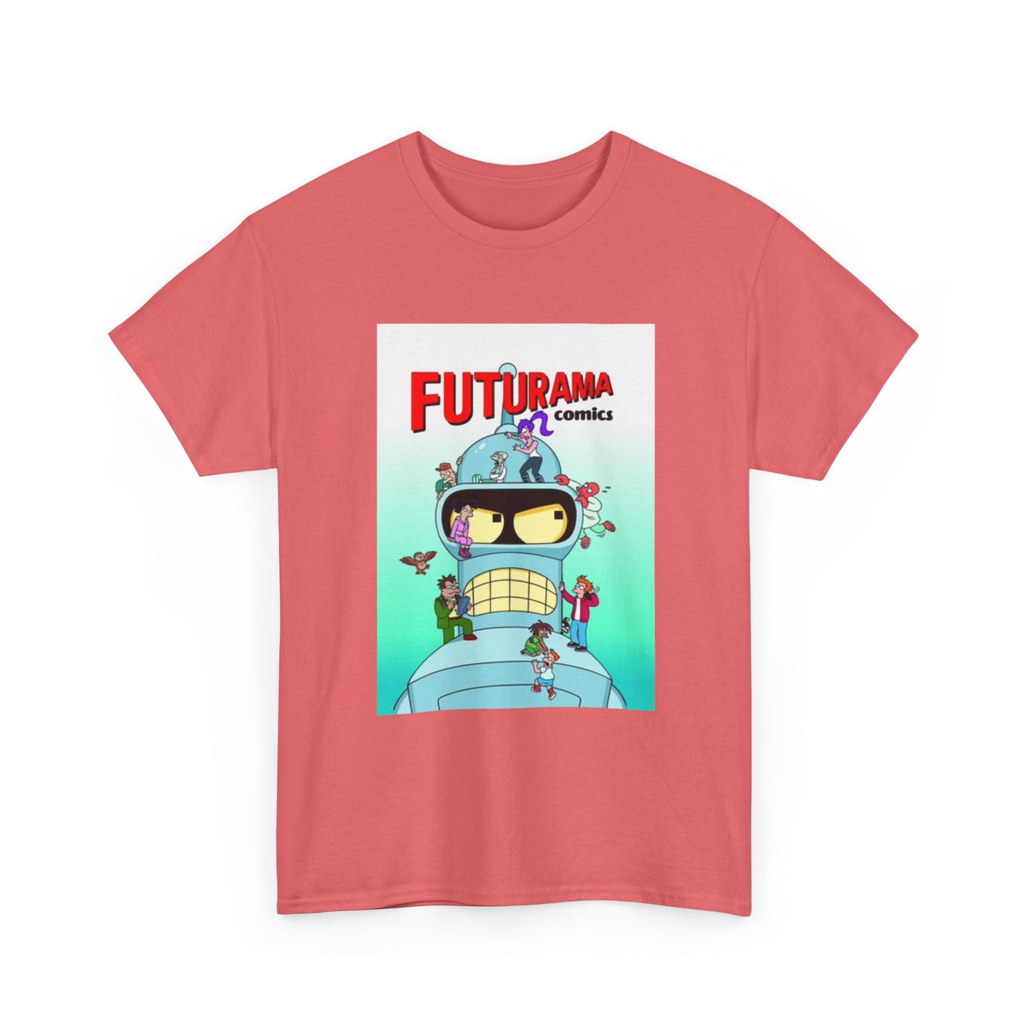 Futurama Shirt Bender Tv Series Graphic Funny Cartoon Unisex Heavy Cotton Tee