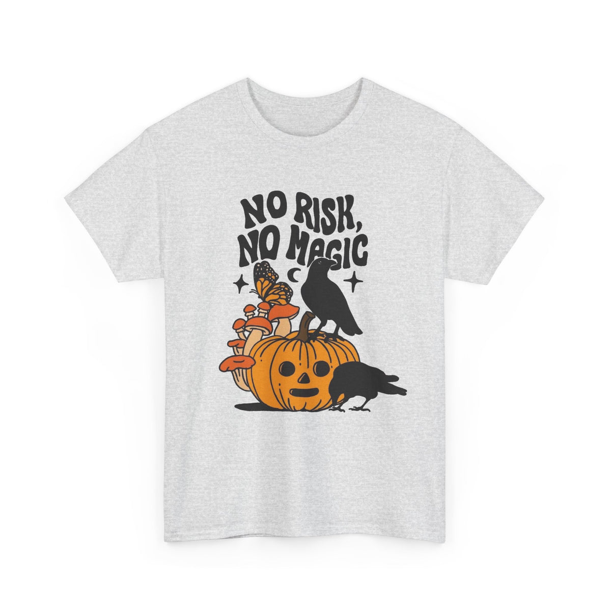 No Risk No Magic Graphic T Shirt Men's Heavy Cotton Tee