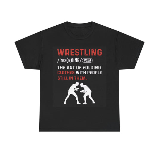Wrestling Funny Definition T shirt Ufc GYM gear Boxing  Unisex Heavy Cotton Tee
