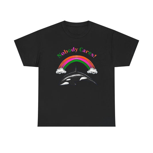 Nobody Cares Graphic T Shirt NEW Adult Tee