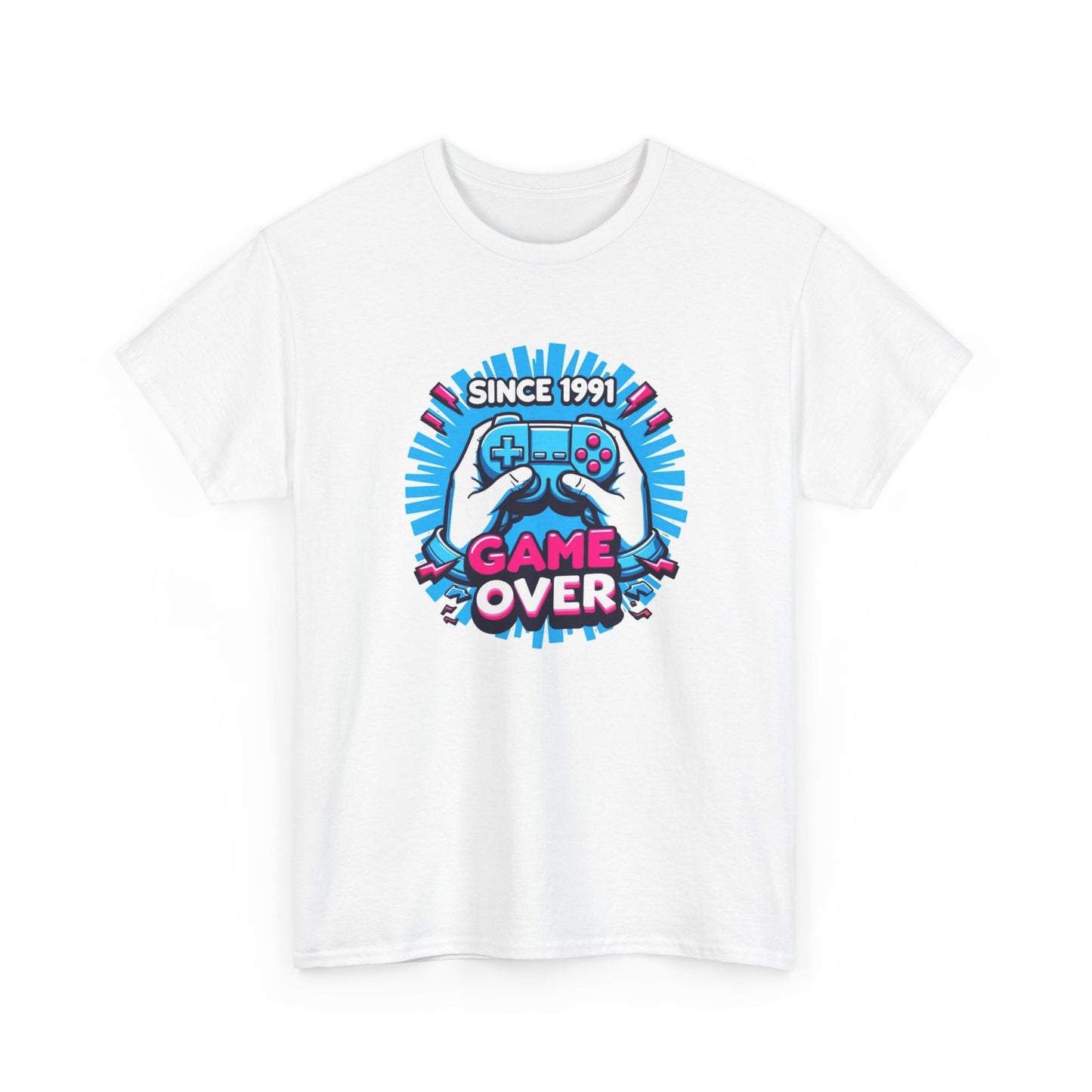 Game Over Since 1991 Graphic T Shirt NEW Apparel Tee