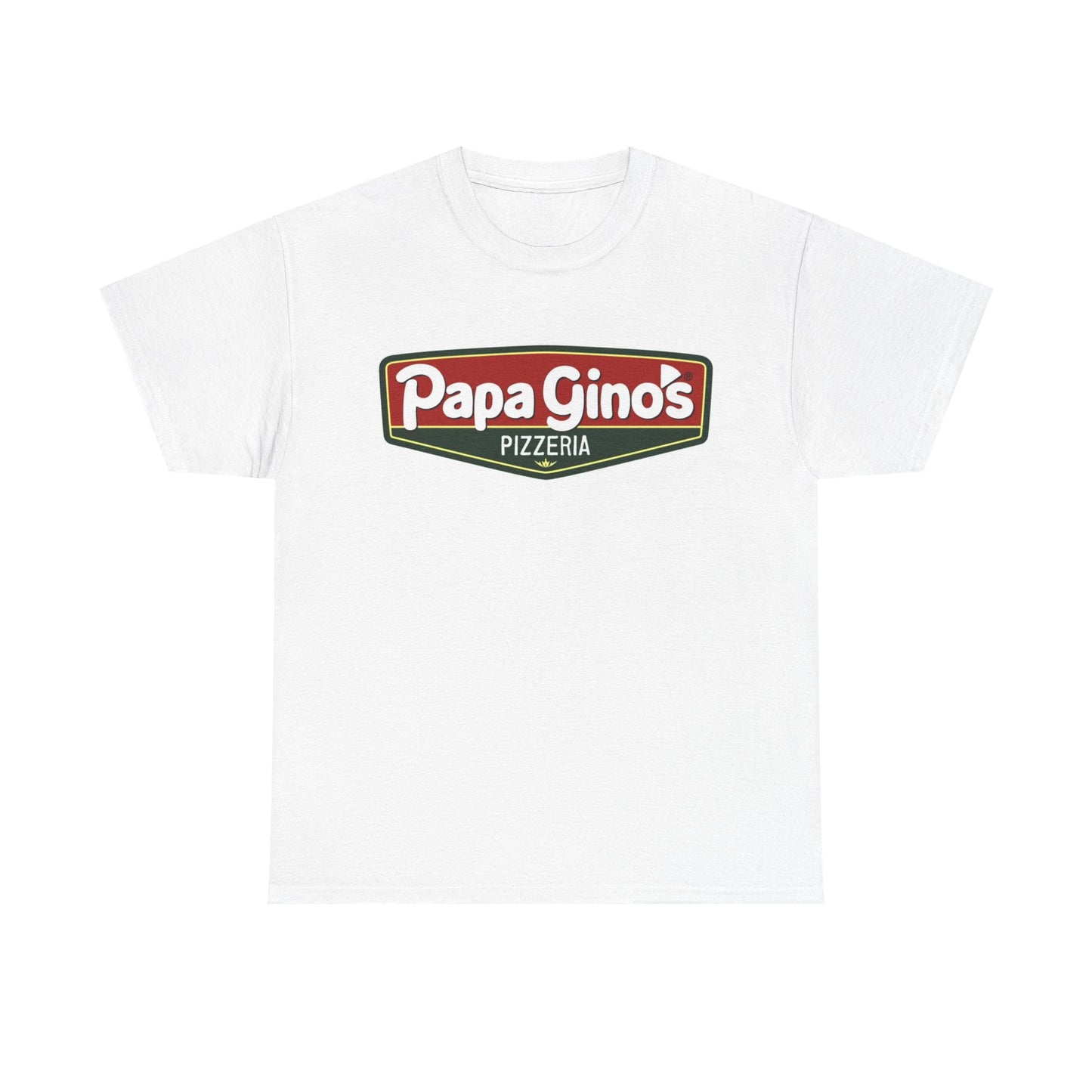 Papa Ginos Shirt Pizza New England Boston One Bite Retro Unisex Heavy Cotton Tee