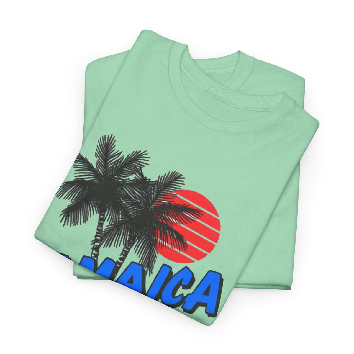 Jamaica Graphic T Shirt Men's Tropical Beach Retro Heavy Cotton Tee