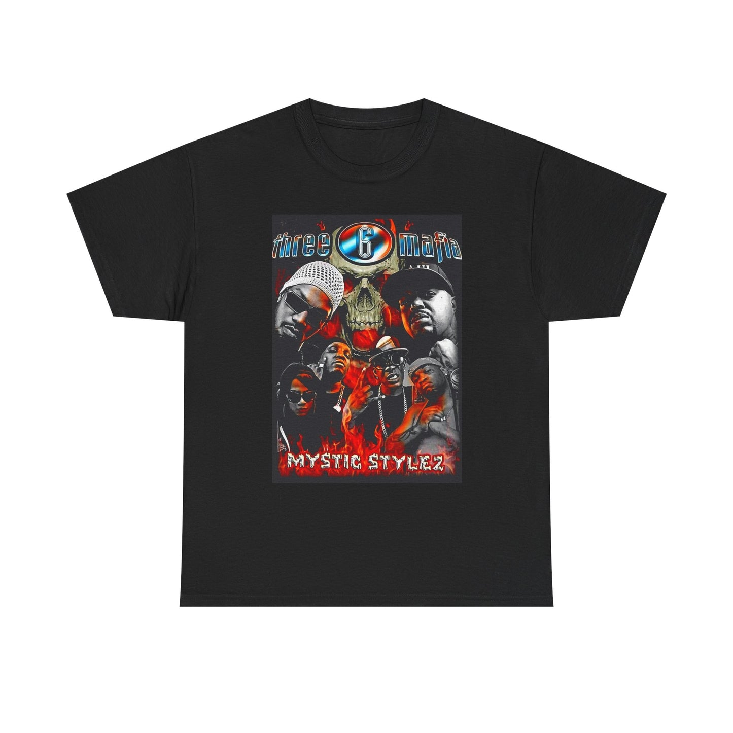 Three 6 Mafia Graphic T Shirt Retro Rap Unisex Heavy Cotton Tee