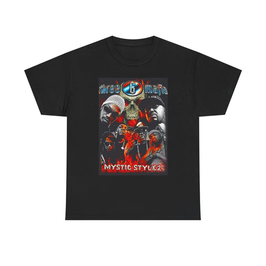 Three 6 Mafia Graphic T Shirt Retro Rap Unisex Heavy Cotton Tee