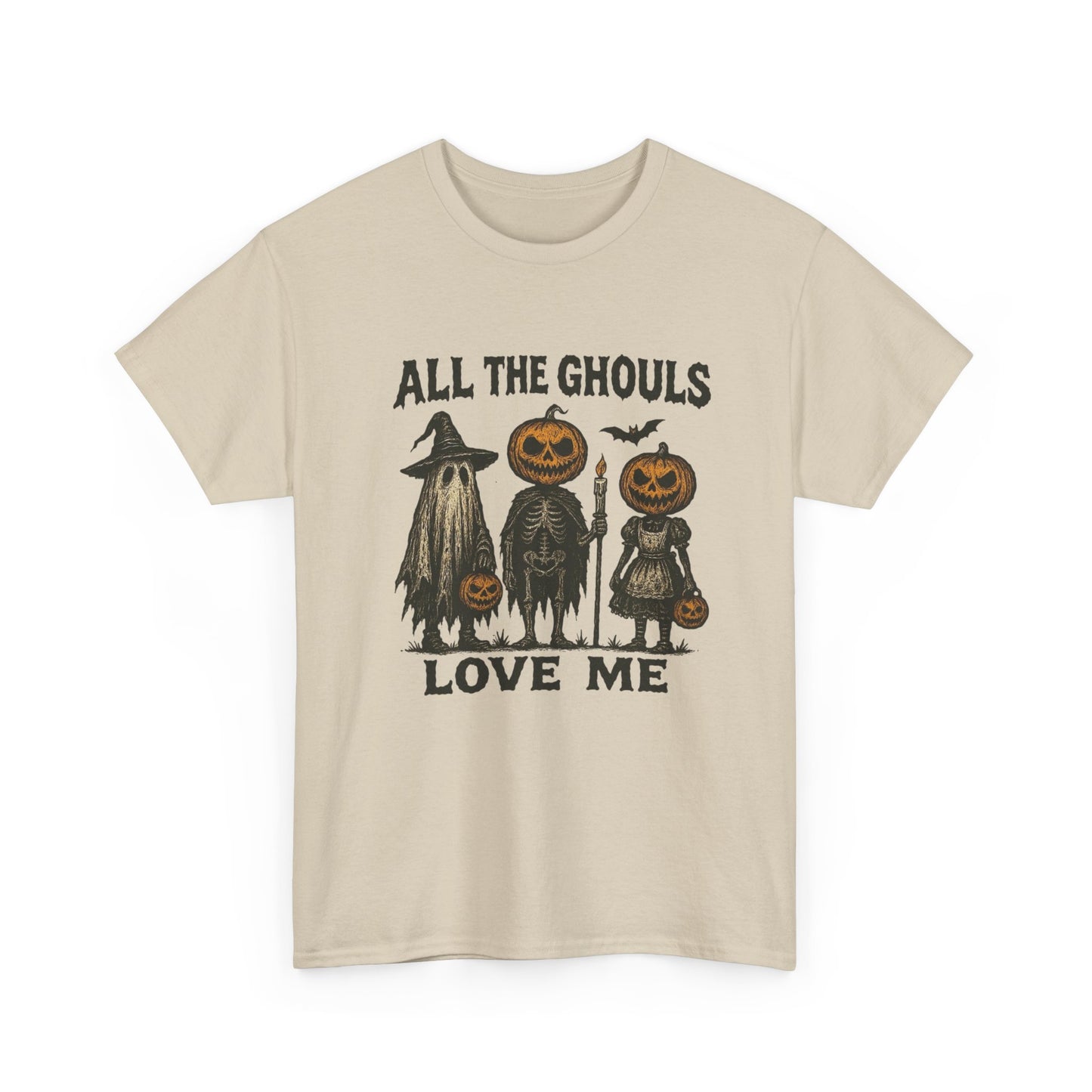 All The Ghouls Love Me Halloween T Shirt Unisex Heavy Cotton Tee