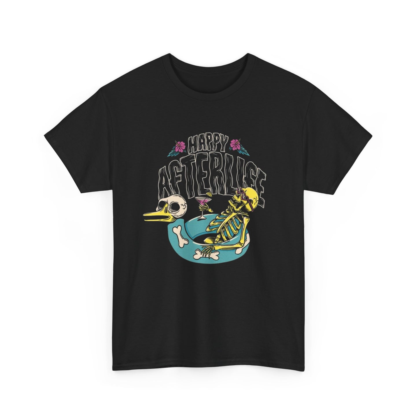 Happy Afterlife Graphic T Shirt NEW Adult Unisex Heavy Cotton Tee
