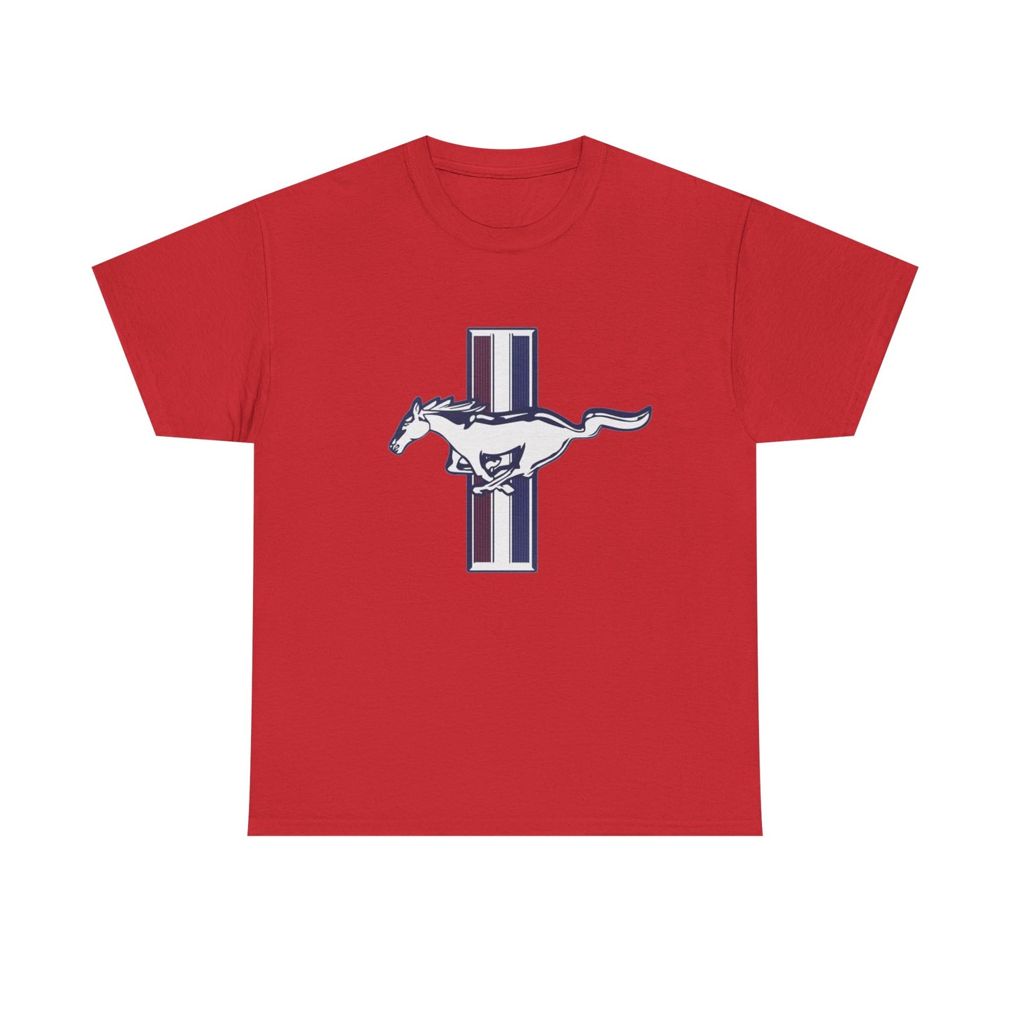 Mustang Muscle Car Graphic T Shirt Vintage Ford Unisex Heavy Cotton Tee