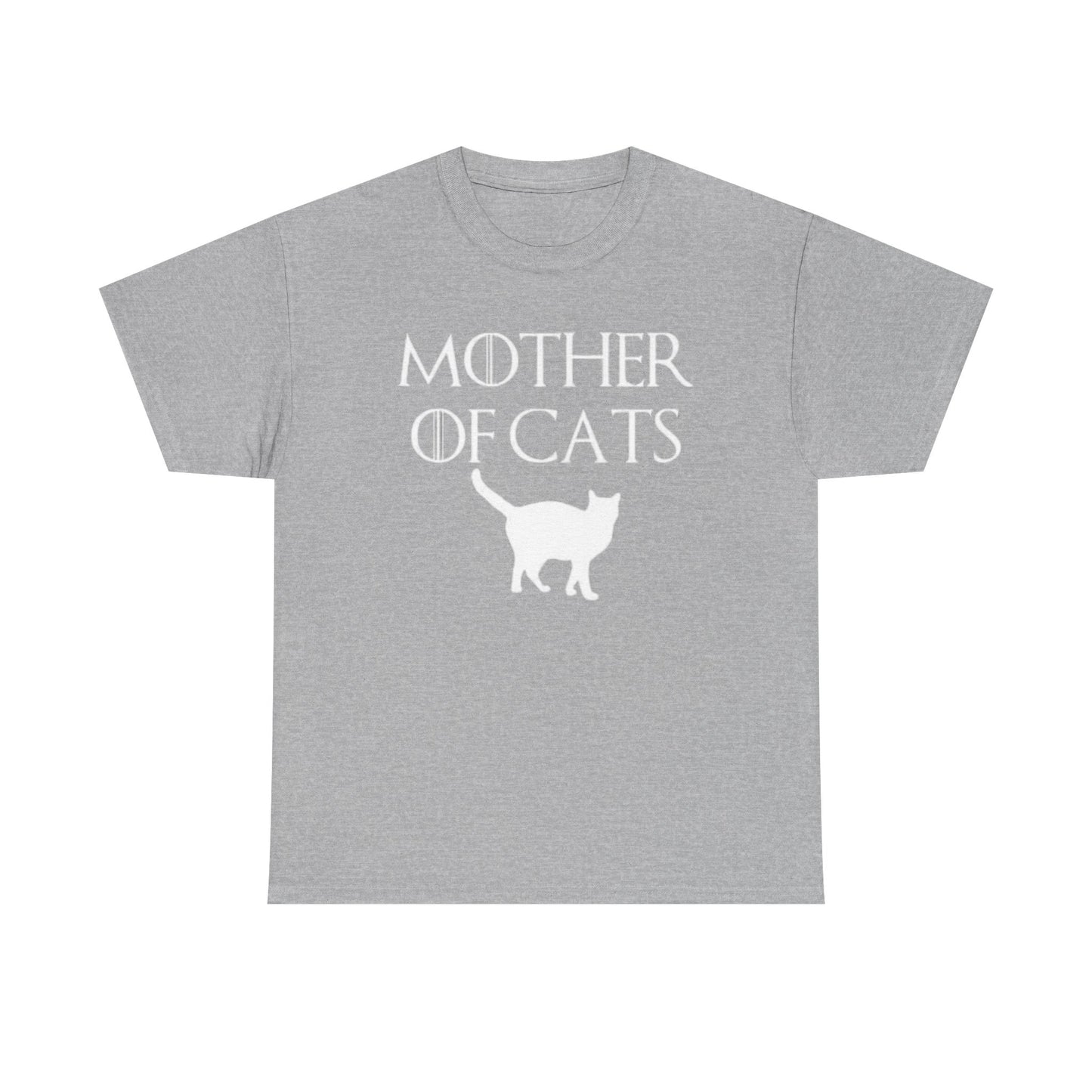 Mother Of Cats Funny Graphic T Shirt Cat Lover Kittens Unisex Heavy Cotton Tee