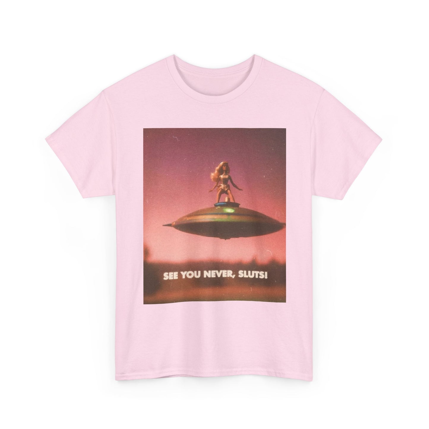 See You Never Sluts Funny Doll Graphic T Shirt NEW Adult Tee