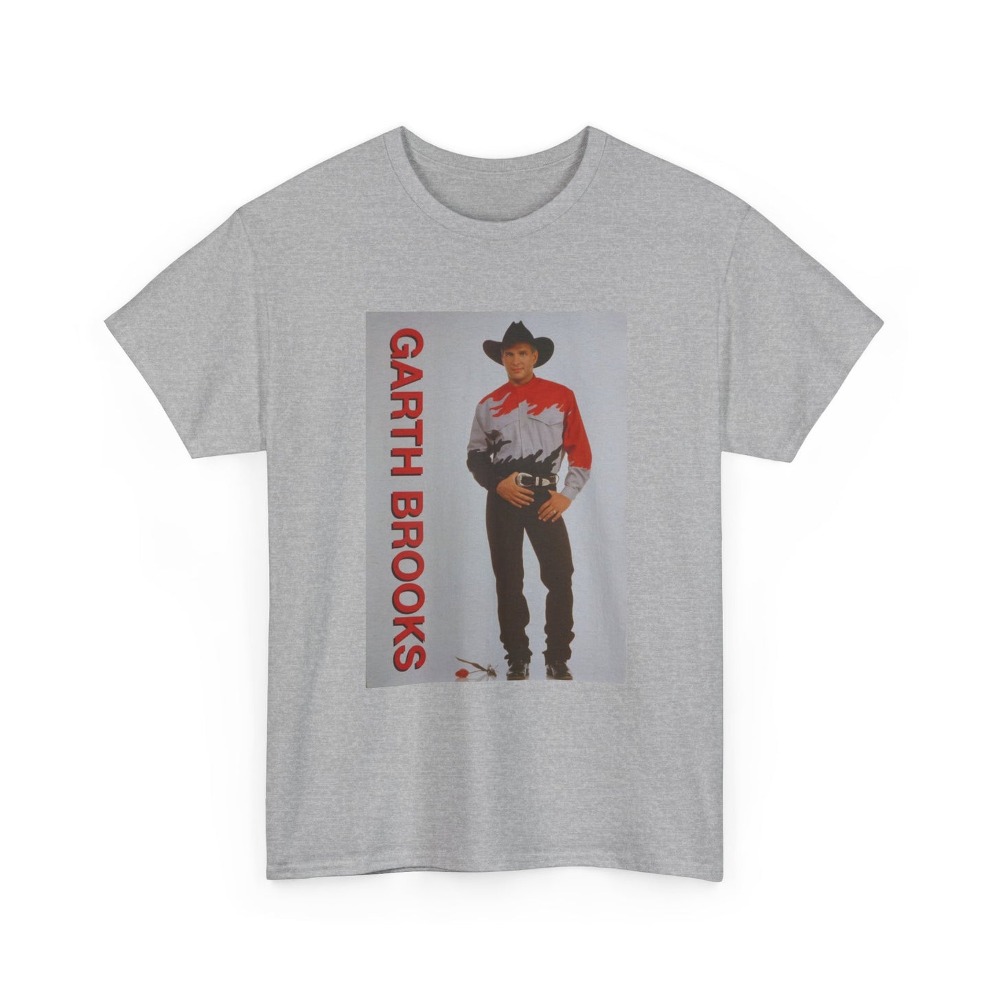 Garth Brooks Tshirt Retro Country Short Sleeve Unisex Heavy Cotton Tee New Tour