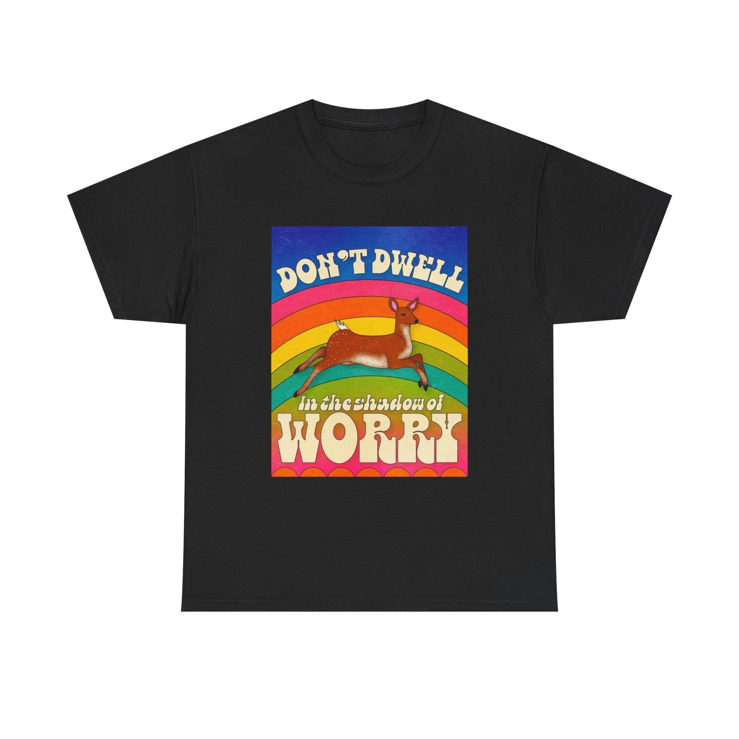 Don't Dwell In The Shadow Of Worry Graphic T Shirt Unisex Heavy Cotton Tee Gift