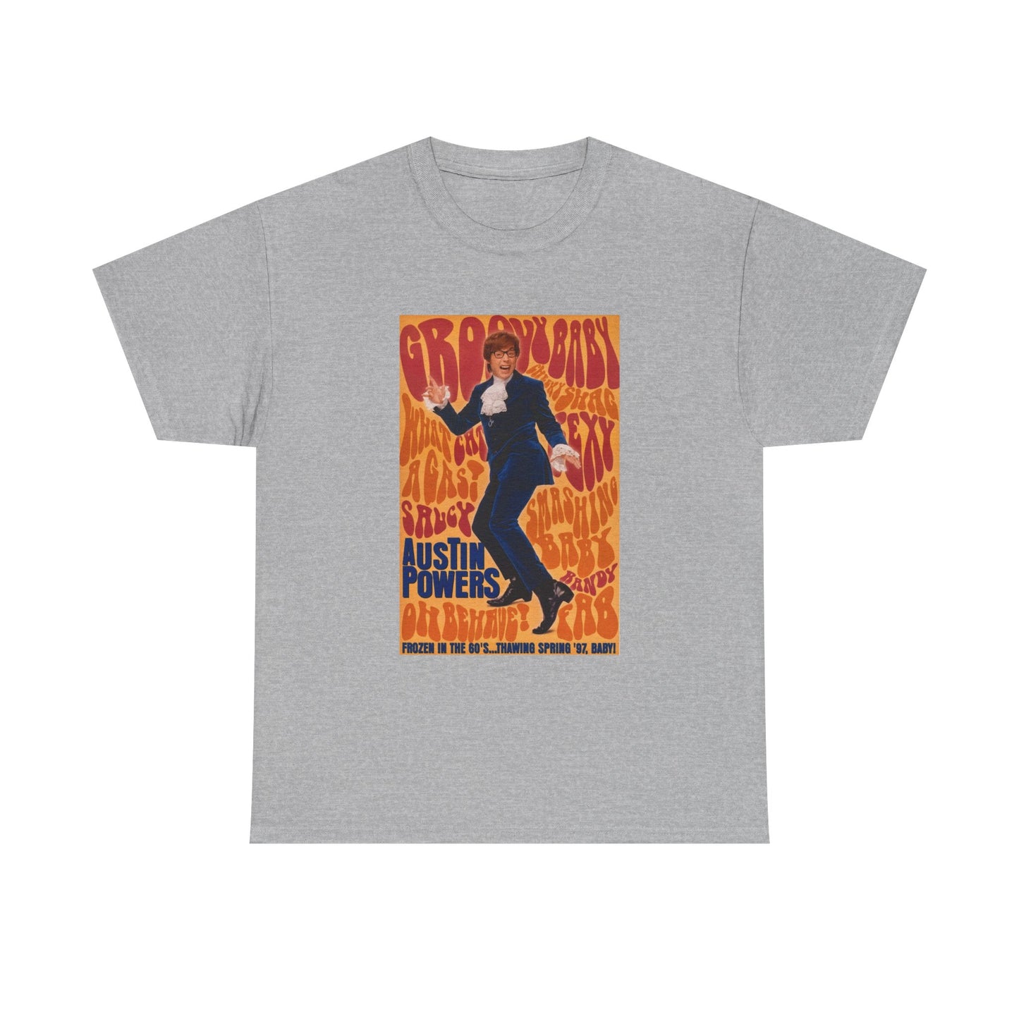 Austin Powers Shirt The Spy Who shagged Me Comedy Unisex Heavy Cotton Tee