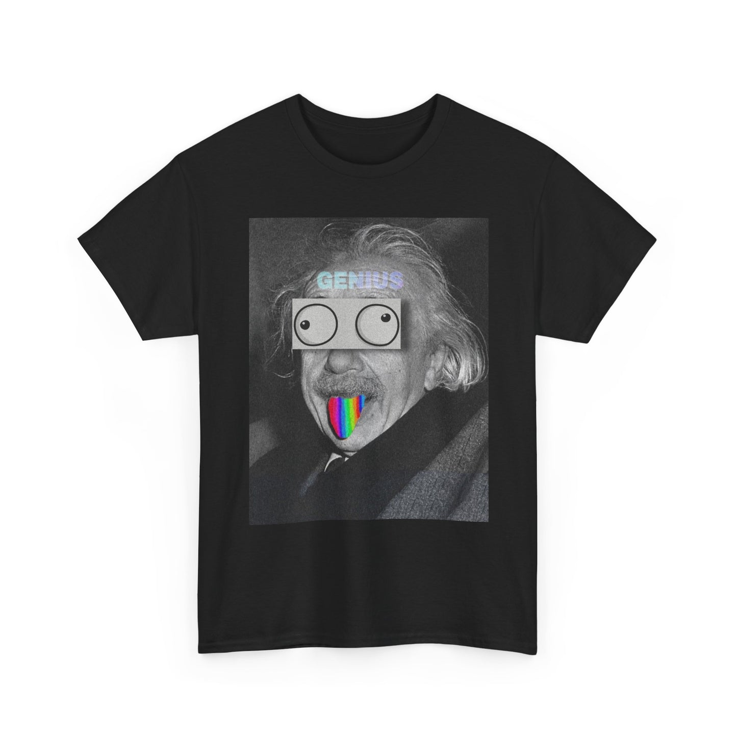 Albert Einstein Genius Funny Art Graphic T Shirt NEW Cotton Tee Gift