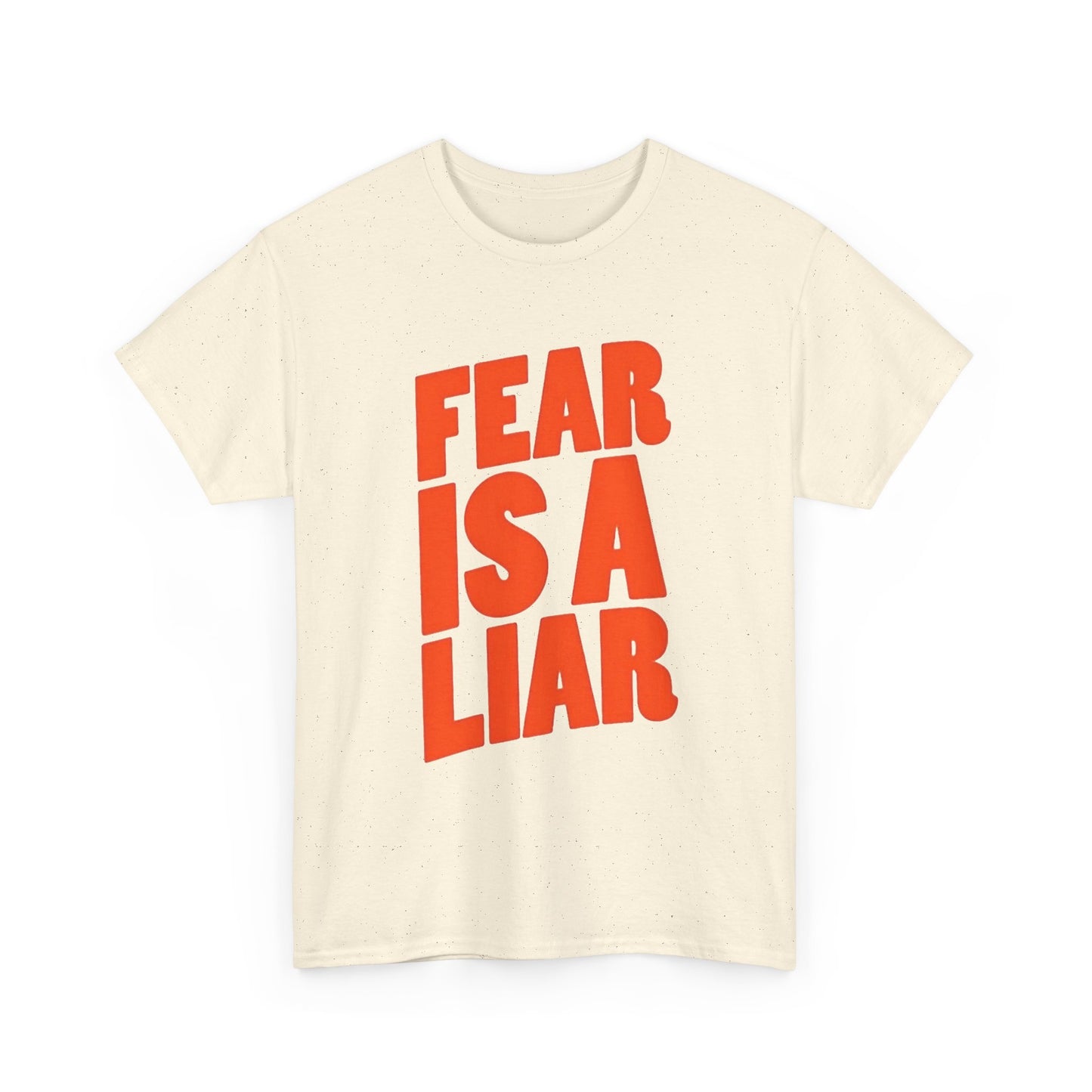 Fear Is A Liar Graphic T Shirt NEW Unisex Heavy Cotton Tee
