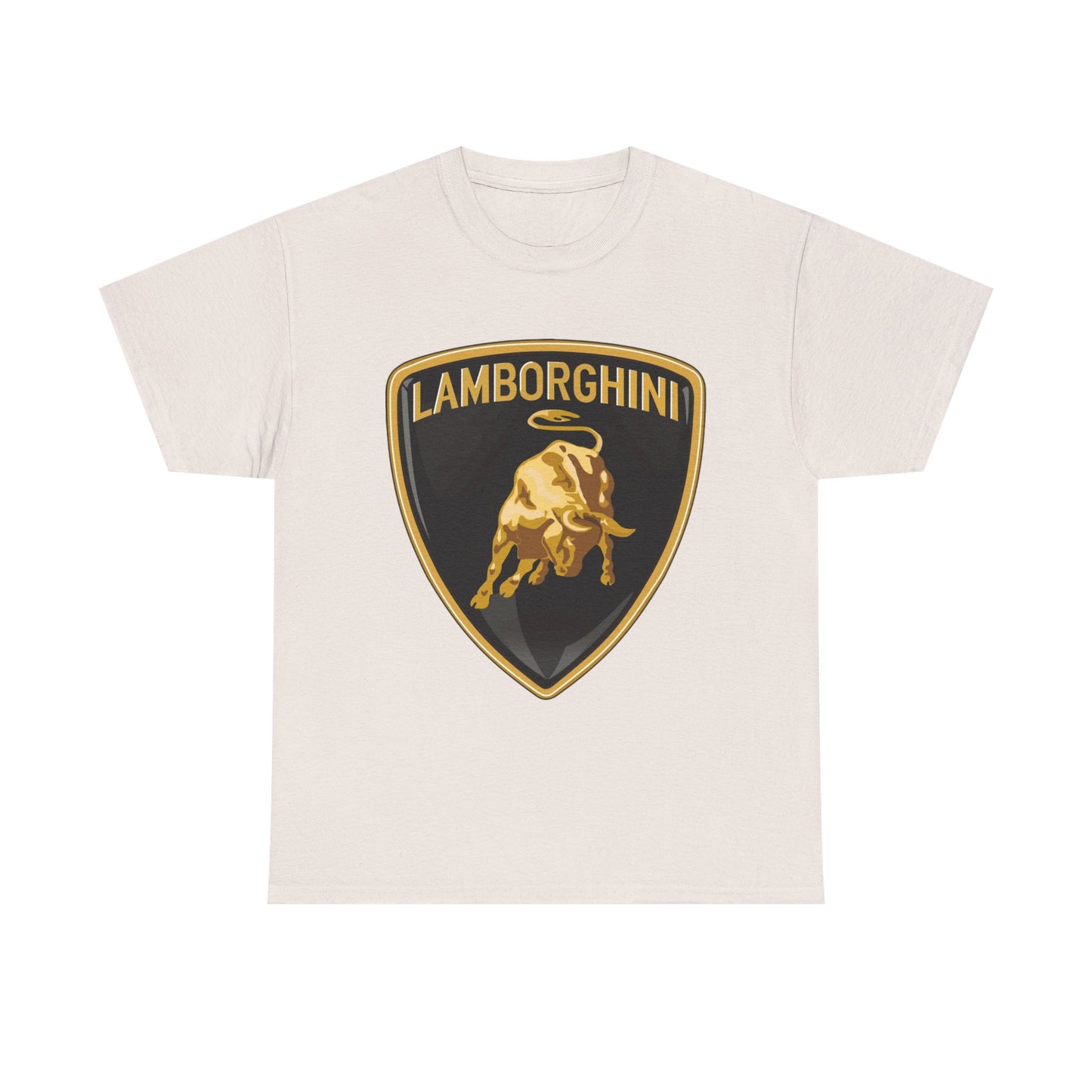 Lamborghini Graphic T Shirt Vintage Logo Retro Unisex Heavy Cotton Tee