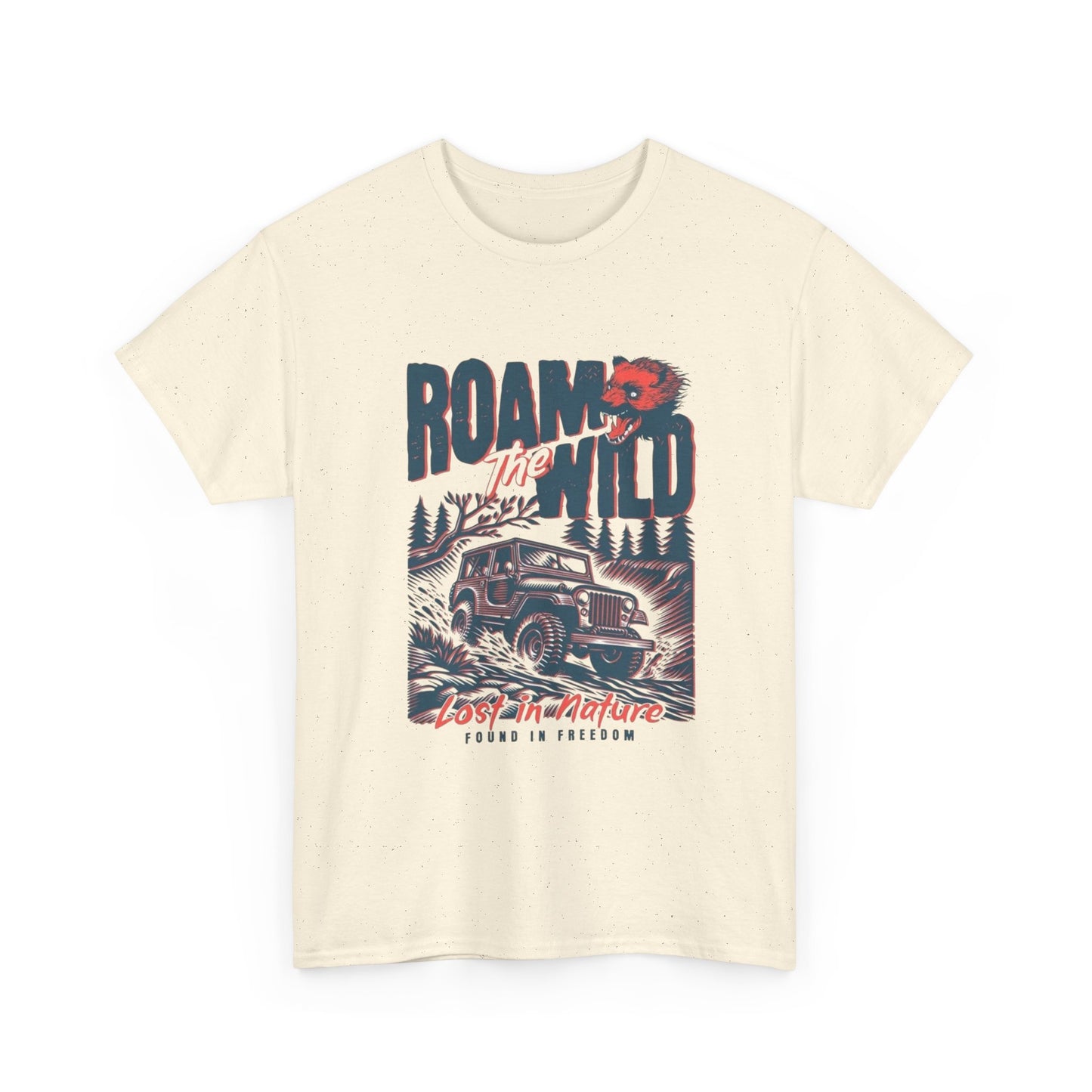 Roam The Wild Adventure Graphic T Shirt Unisex Heavy Cotton Tee