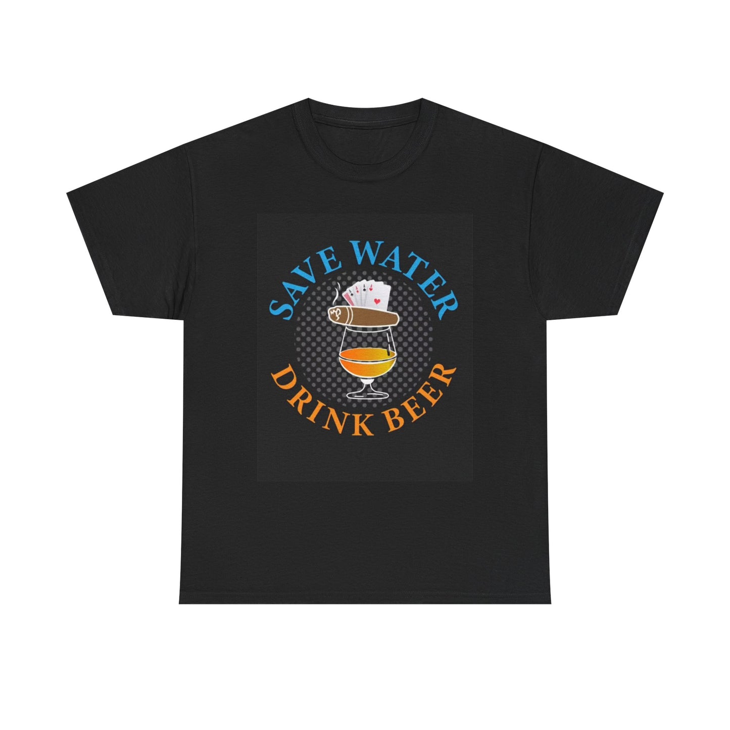 Save Water Drink Beer Tshirt Funny Country Dad Gift Unisex Heavy Cotton Tee