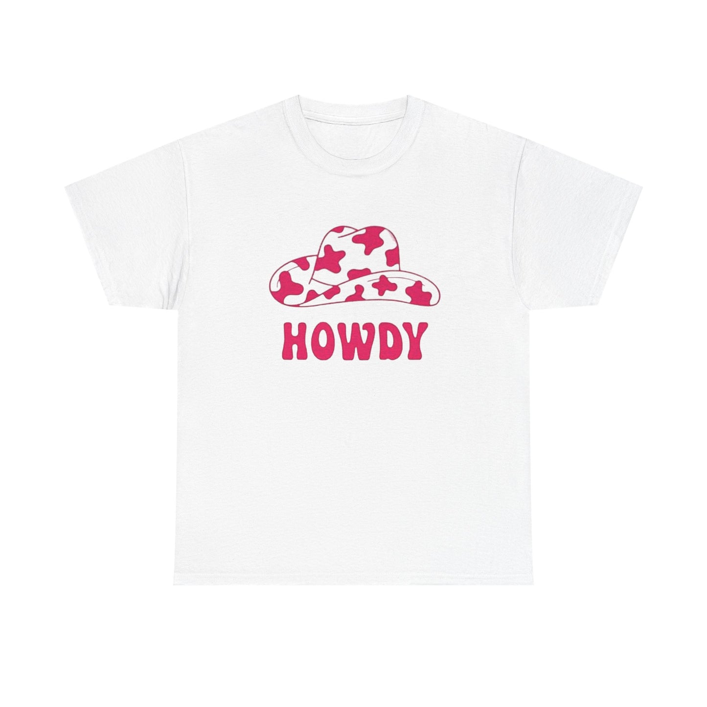 Cowgirl howdy vintage pink womens Texas cowboy Unisex Heavy Cotton Tee