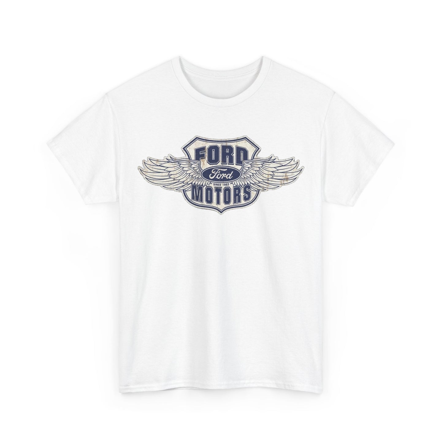 Ford Trucks Tshirt Built For Tough Vintage Logo F150 mustang Unisex Heavy Cotton