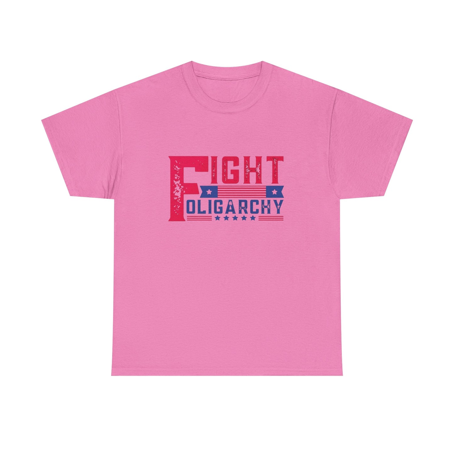Fight Oligarchy Tour AOC Sanders Graphic T Shirt Unisex Heavy Cotton Tee