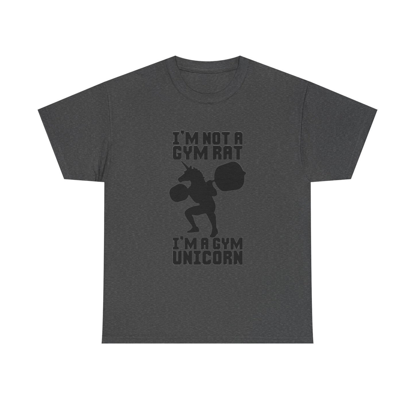 Gym Rat Shirt Funny Lifting Gear Workout Training Comedy Unisex Heavy Cotton Tee