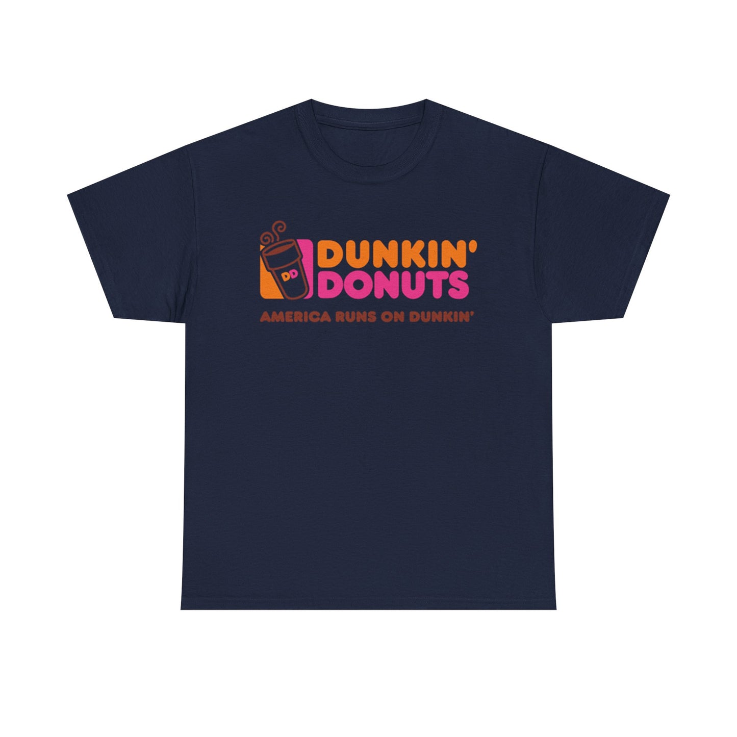 Dunkin’ Donuts T-shirt vintage Boston coffee gift retro Unisex Heavy Cotton Tee