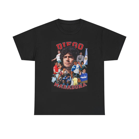 Diego Maradona Graphic T Shirt Vintage Football Soccer Unisex Heavy Cotton Tee