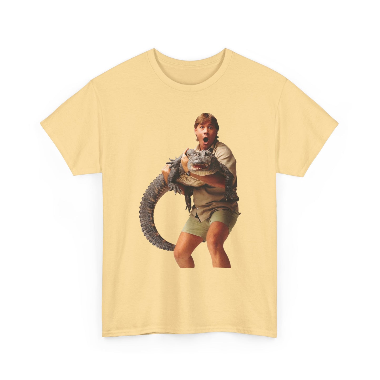 Crocodile Hunter Funny Retro 90's Graphic T Shirt Unisex Heavy Cotton Tee