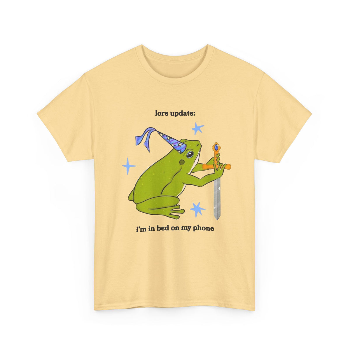 Wizard Frog Playing Guitar Graphic Tee | Funny Frog Shirt Men's Graphic Tee