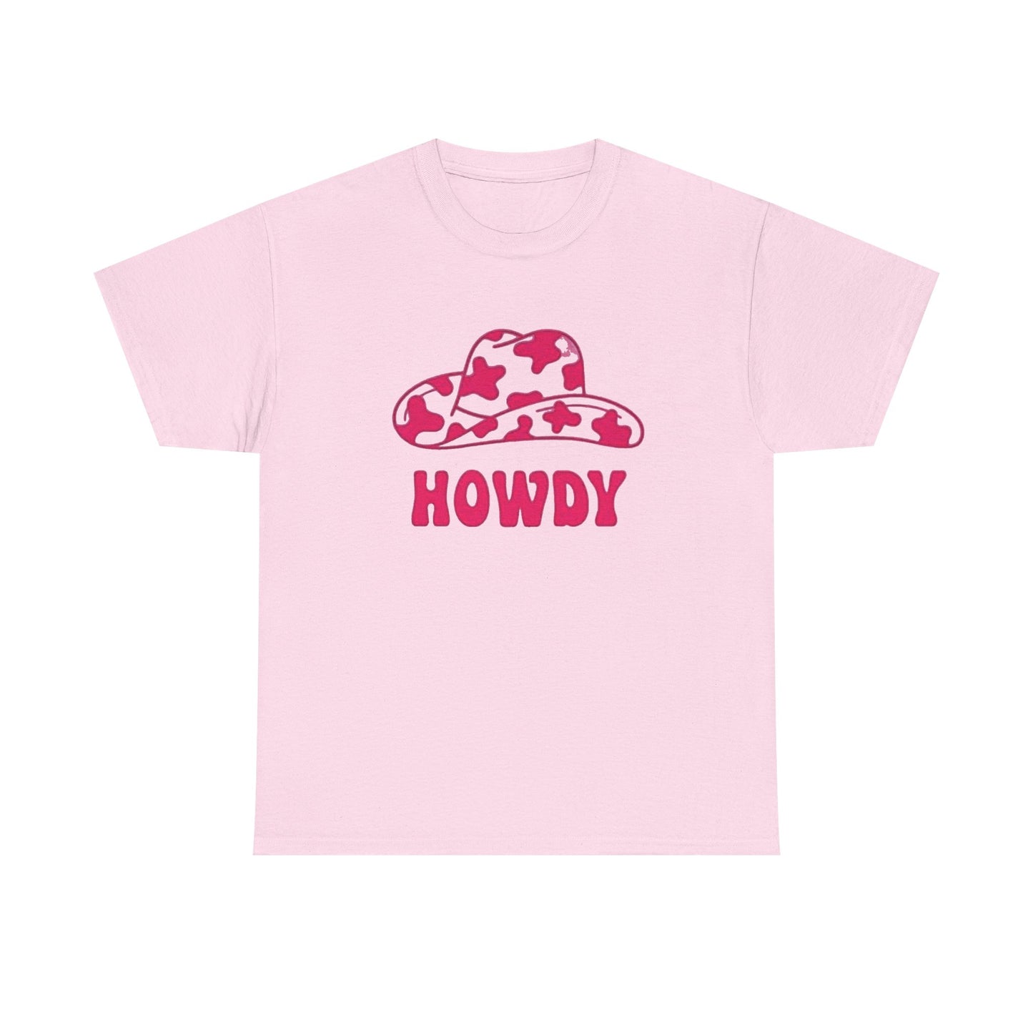 Cowgirl howdy vintage pink womens Texas cowboy Unisex Heavy Cotton Tee