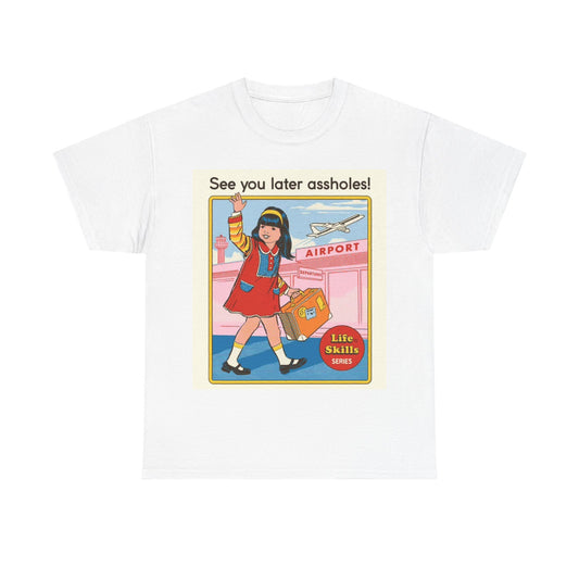 See you Later Tshirt Funny retro 50s Vintage graphic Unisex Heavy Cotton Tee