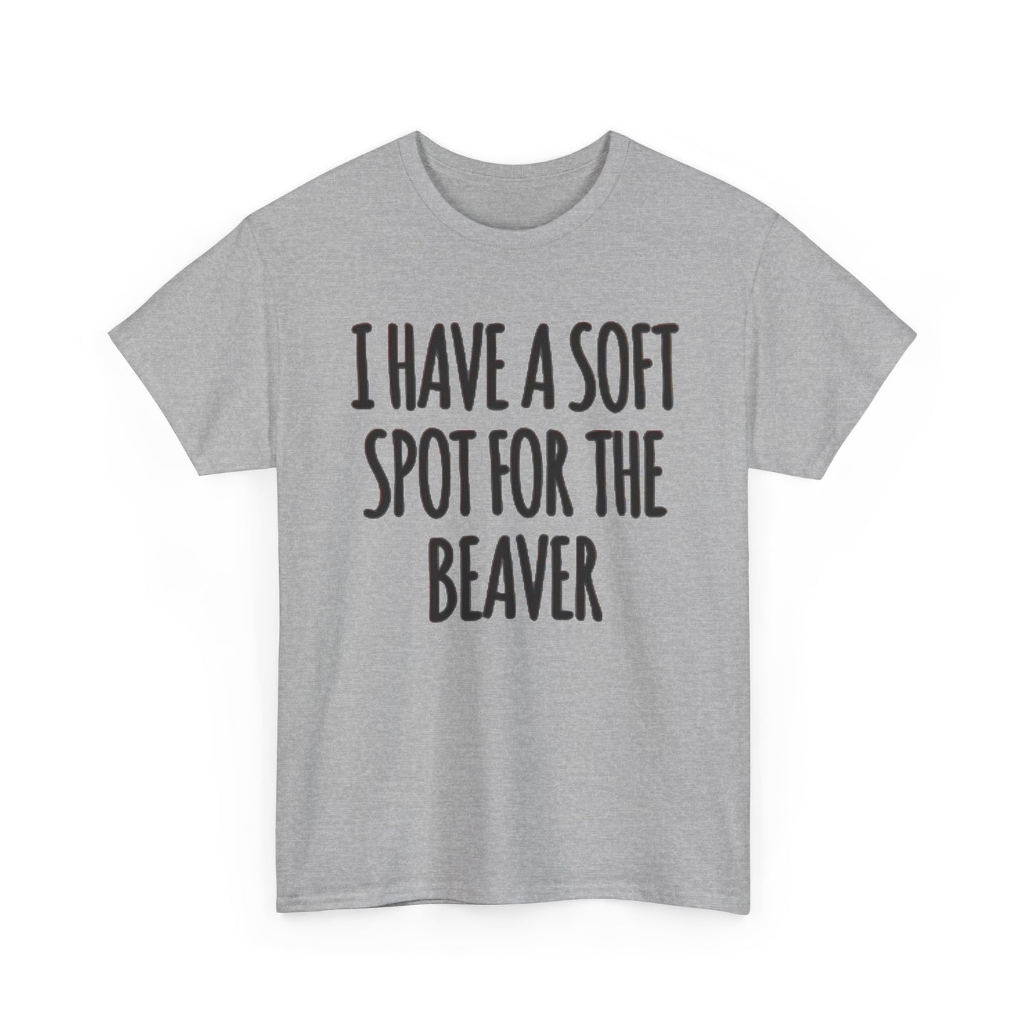 Soft Spot For The Beaver T Shirt Funny Sex Graphic Jokes Unisex Heavy Cotton Tee