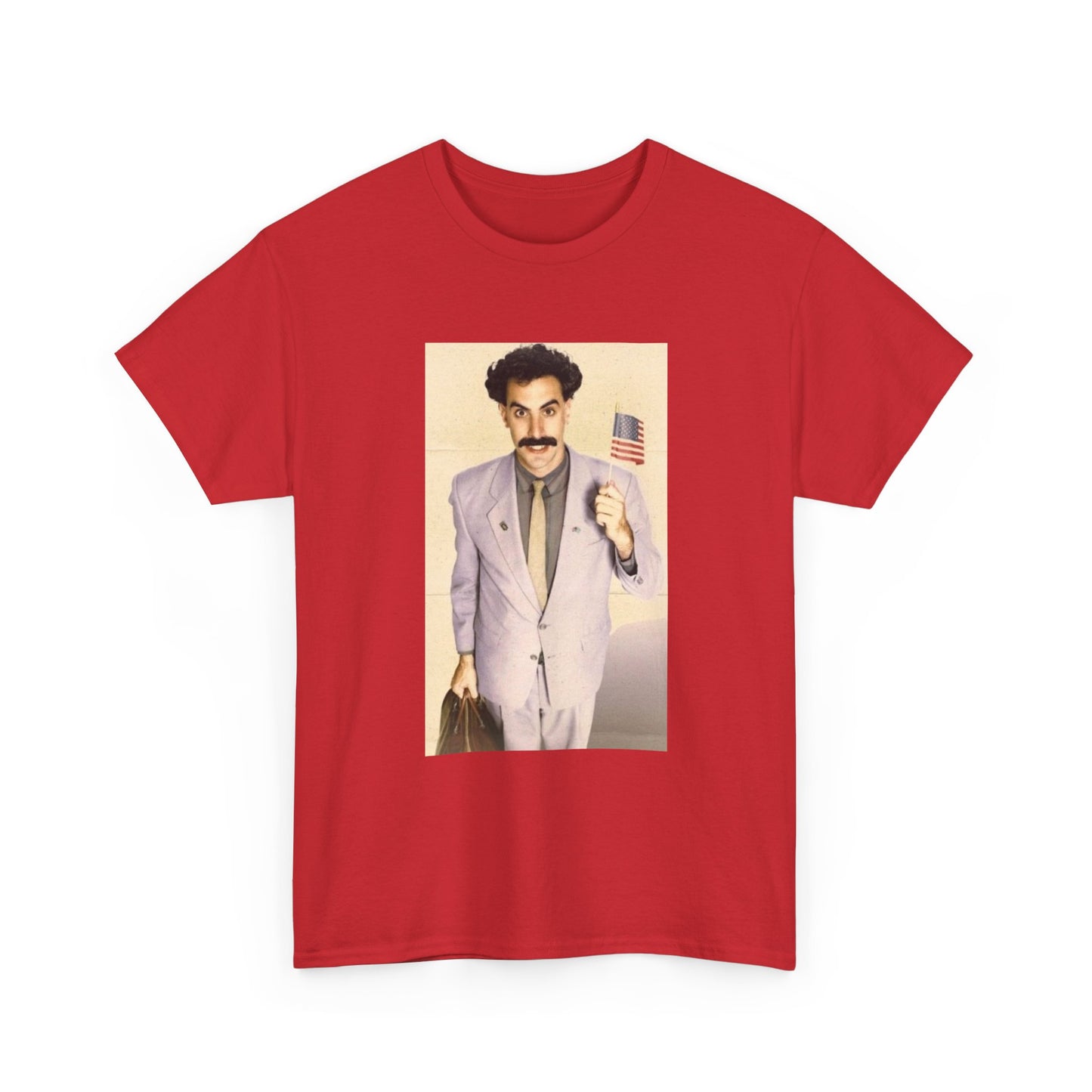 Borat Comes to America Tshirt Funny Comedy Movie Unisex Heavy Cotton Tee