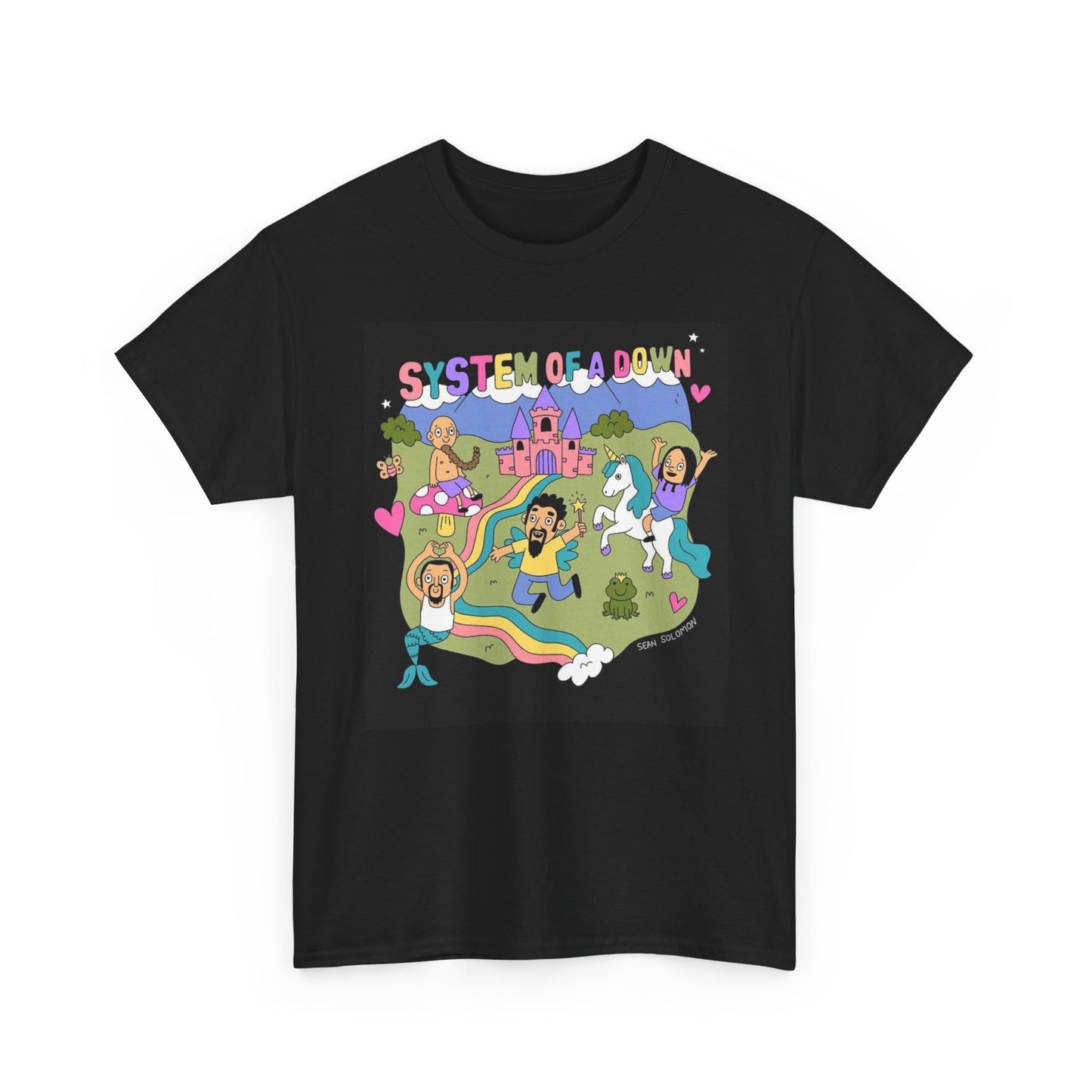 System Of A Down Graphic T Shirt Vintage Rock Merch 90s Unisex Heavy Cotton Tee