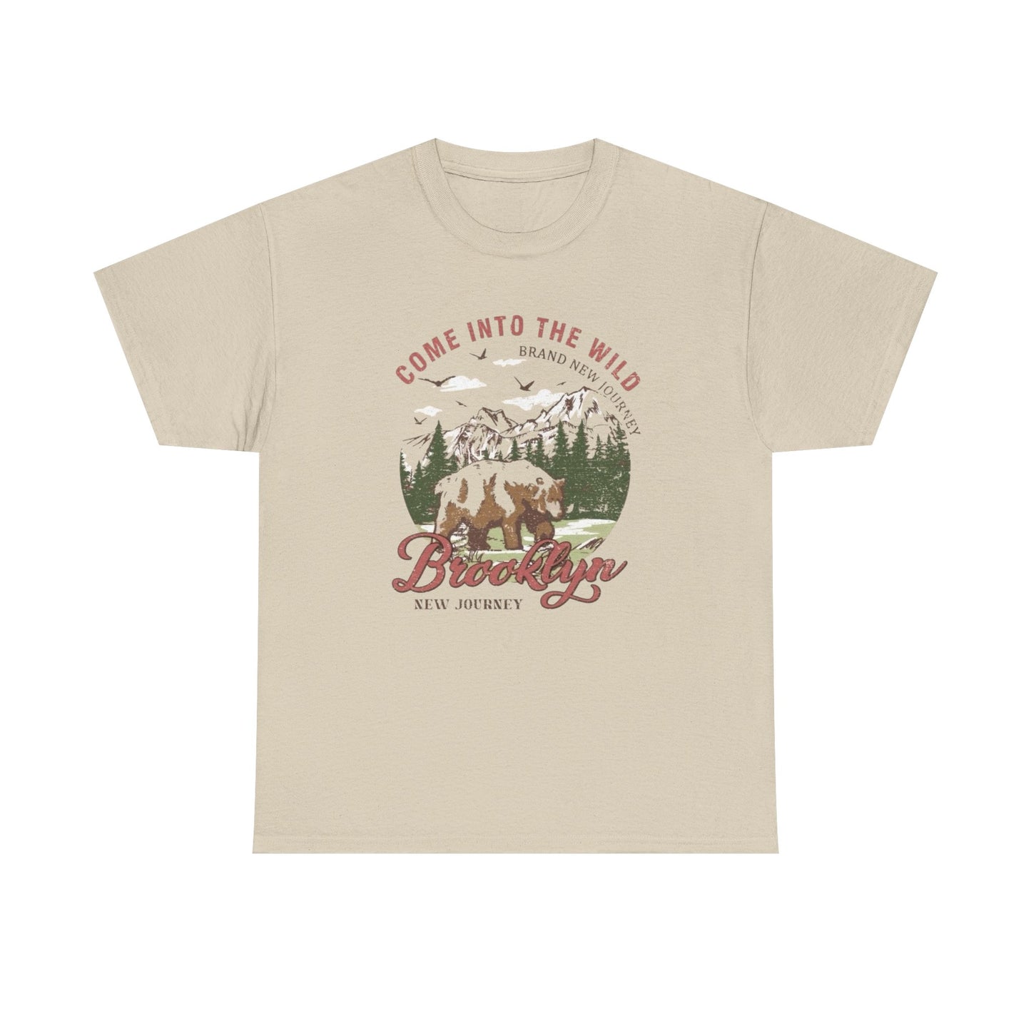 Come Into The Wild Graphic T Shirt Unisex Heavy Cotton Tee