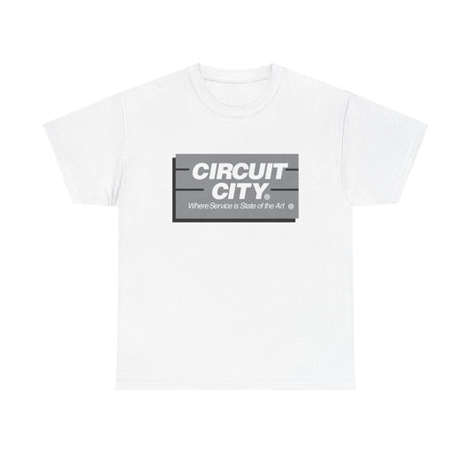Circuit city T-shirt vintage graphic employee shirt retro design Unisex Heavy